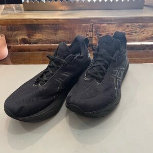 ASICS Jet Black Athletic Sneakers